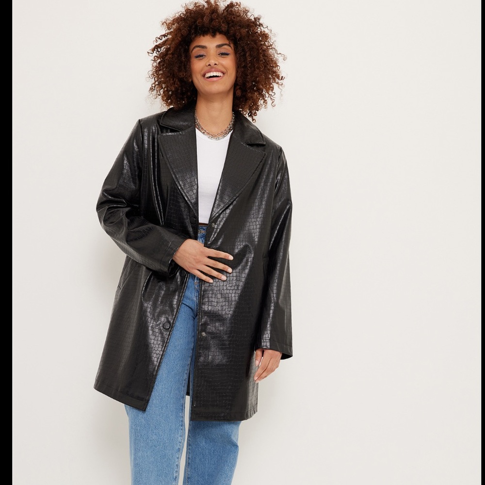 NAKD Pu Croco Jacket